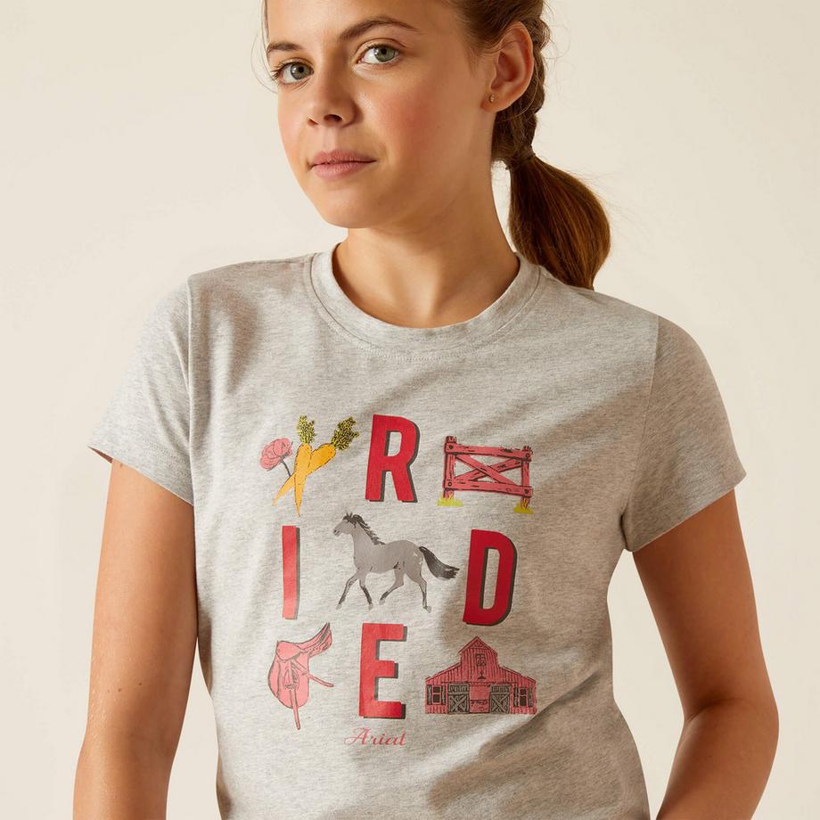 Ariat  t-shirt fille  iconic ride 