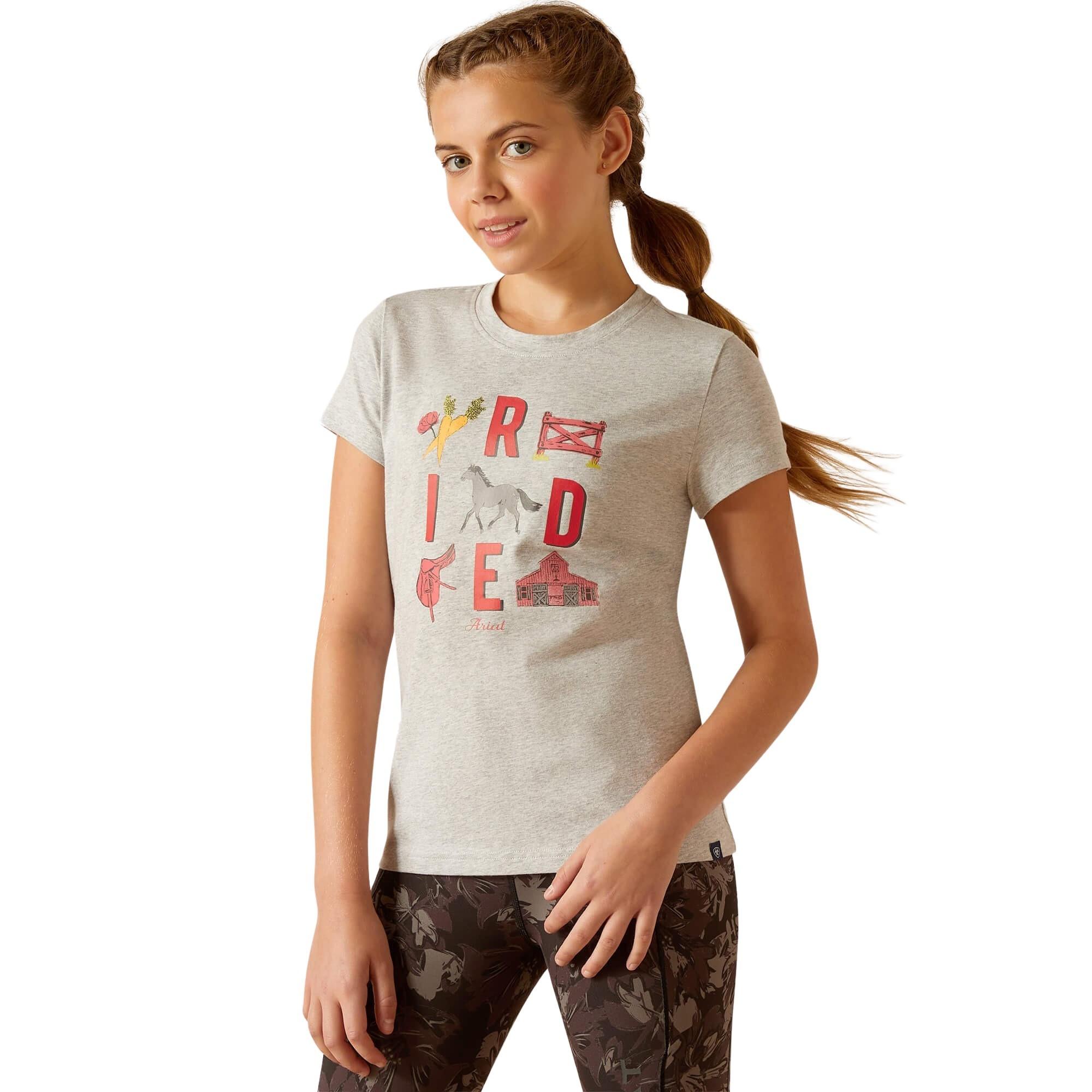 Ariat  t-shirt da bambina  iconic ride 