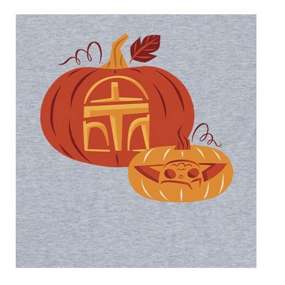 STAR WARS Star Wars Grogu Mandalorian T-Shirt Stampa Zucca  