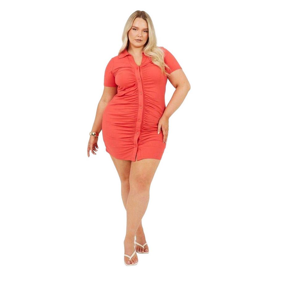 Brave Soul  Mini Abito Extraslim Collare 
