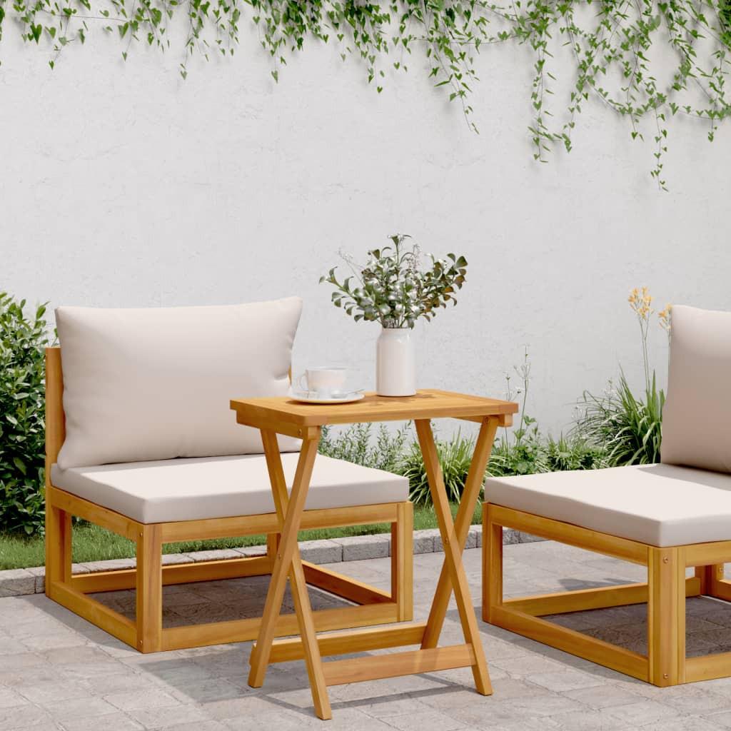 VidaXL Table de jardin bois d'acacia  