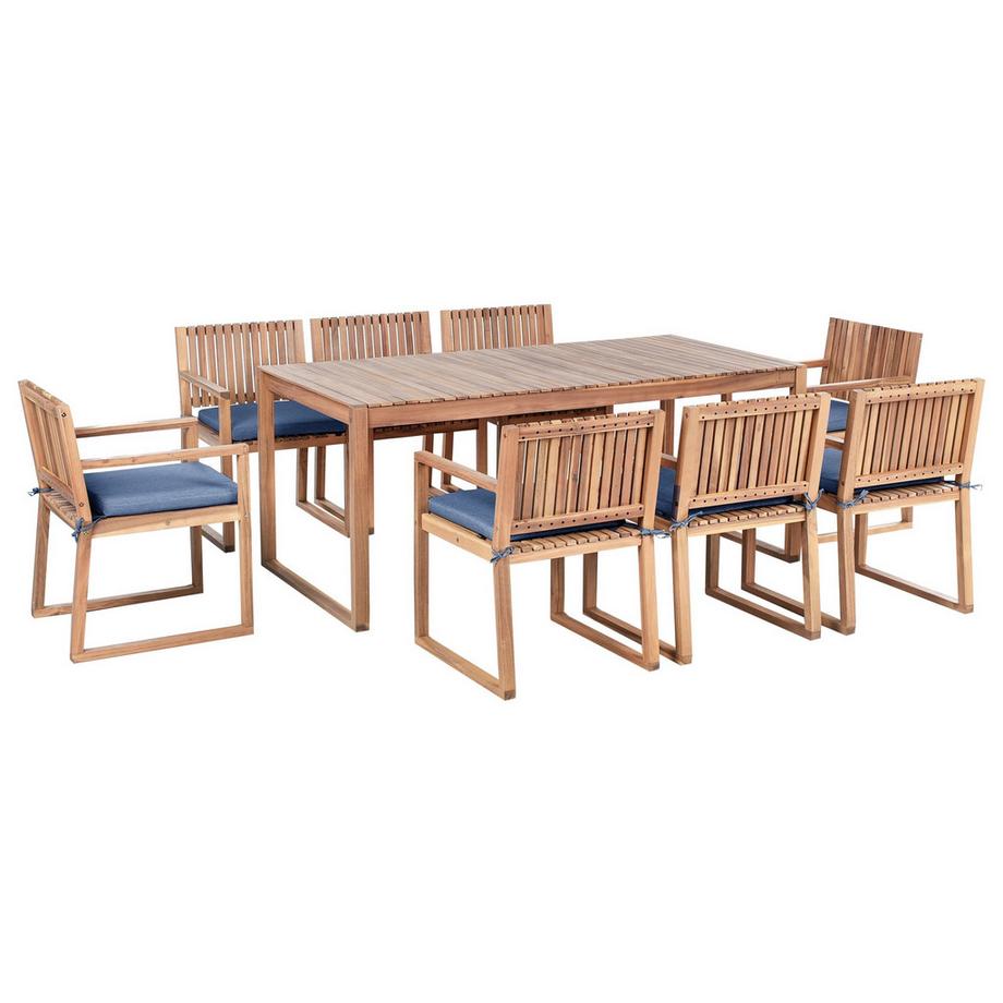 Garten-Essgruppe für 8 Personen aus zertifiziertes Akazienholz  SASSARI PREMIUM