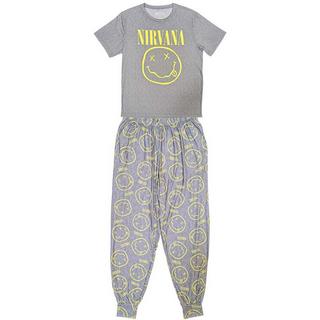 Nirvana Set Pigiama Logo Maniche Corte  