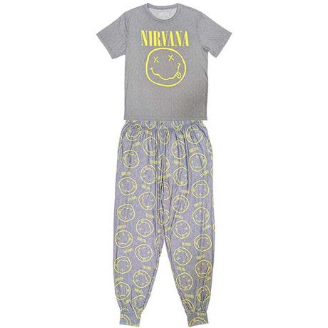 Nirvana Set Pigiama Logo Maniche Corte  