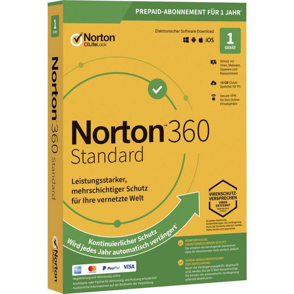 Norton Life Lock  Norton 360 Standard, 10 Gb, 1 appareil 