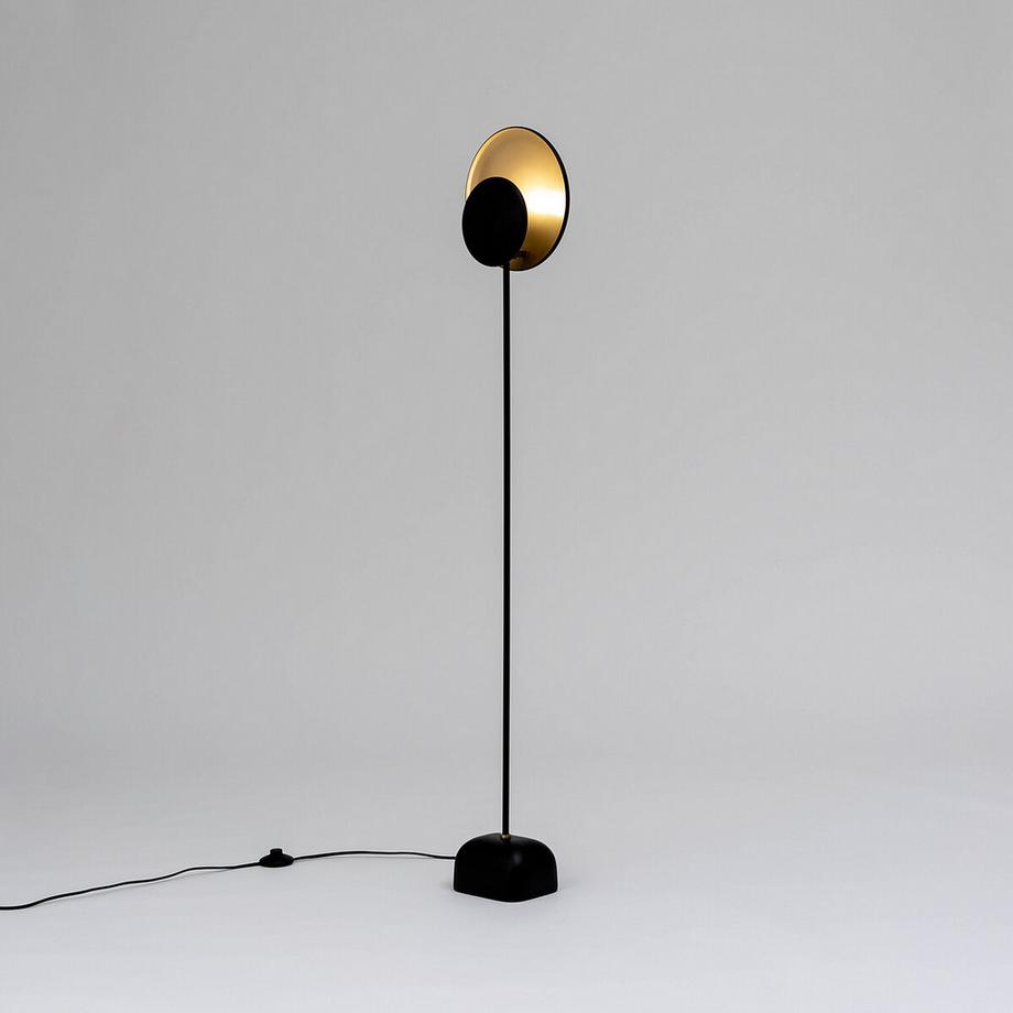 AM.PM Stehlampe Naton mit Reflektoren in Schwarz/Mokka  