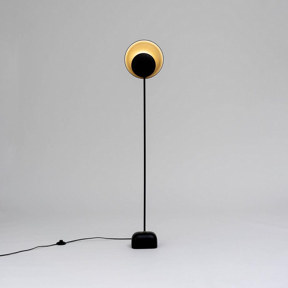AM.PM Stehlampe Naton mit Reflektoren in Schwarz/Mokka  