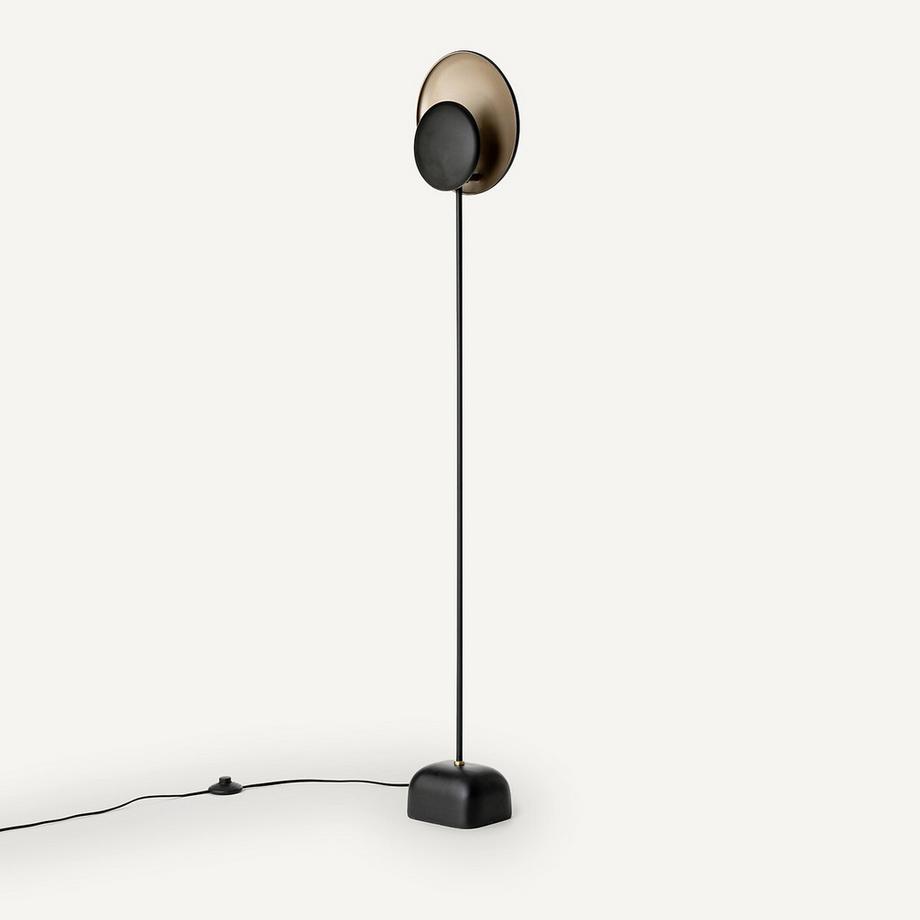 AM.PM Stehlampe Naton mit Reflektoren in Schwarz/Mokka  