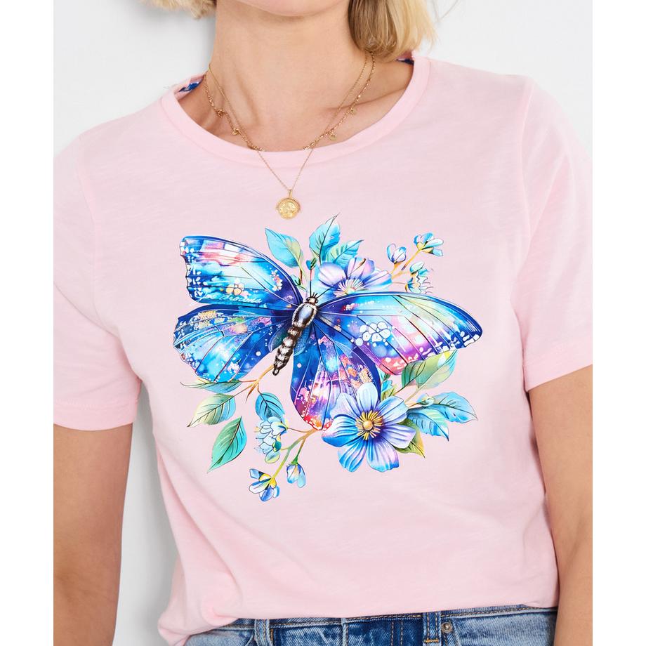 Joe Browns T-Shirt mit Schmetterlingsmotiv  