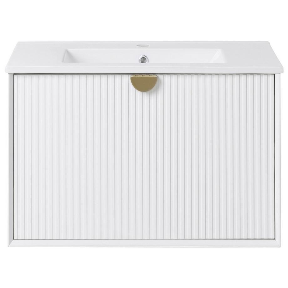 Beliani Meuble sous-lavabo avec vasque en MDF Moderne BONAIRE  