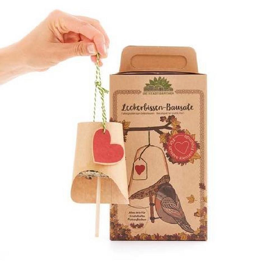 Stadtgärtner  Leckerbissen Bausatz - DIY Futterglocke für Vögel 