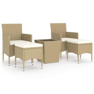 VidaXL set bistrot da giardino Polirattan  