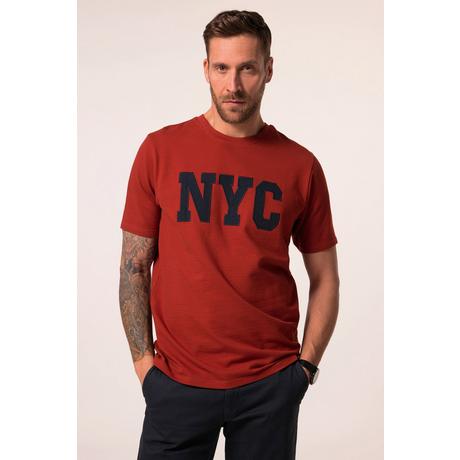 JP1880 T-shirt Manches Courtes Teint à l'Indigo Application NYC Col Rond  