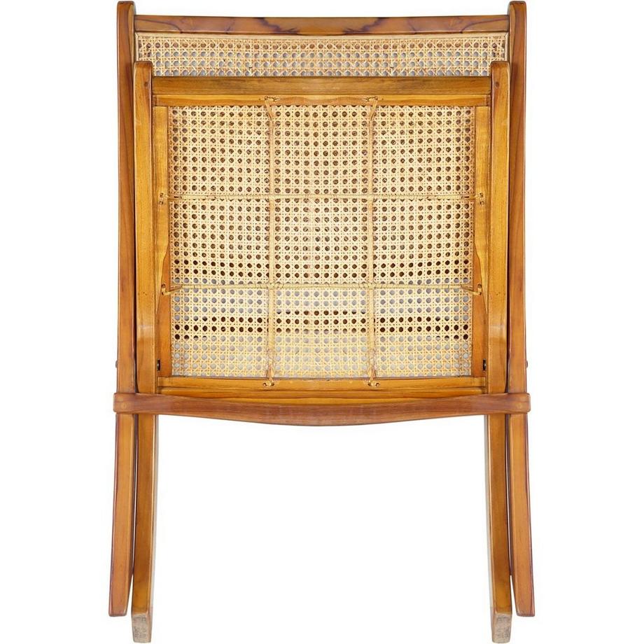 mutoni Garten Relaxstuhl Paco Rattan Teakholz natur  