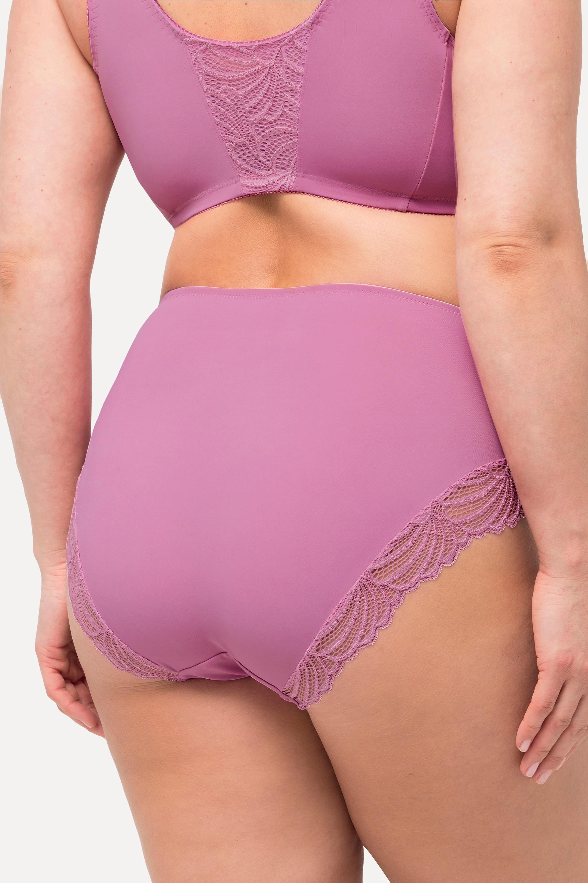 Ulla Popken Midislip seitlich transparente Spitze  