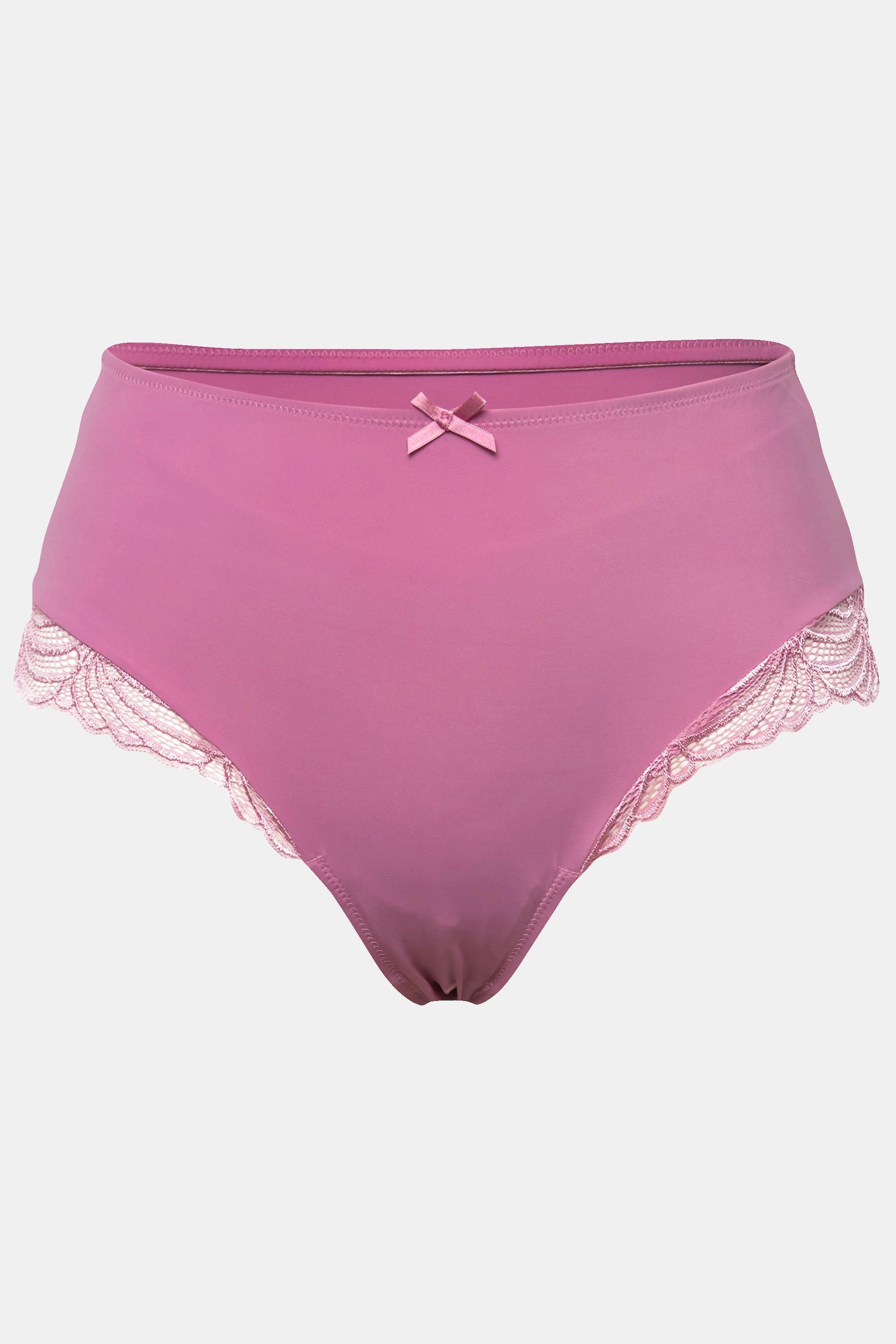 Ulla Popken Midislip seitlich transparente Spitze  