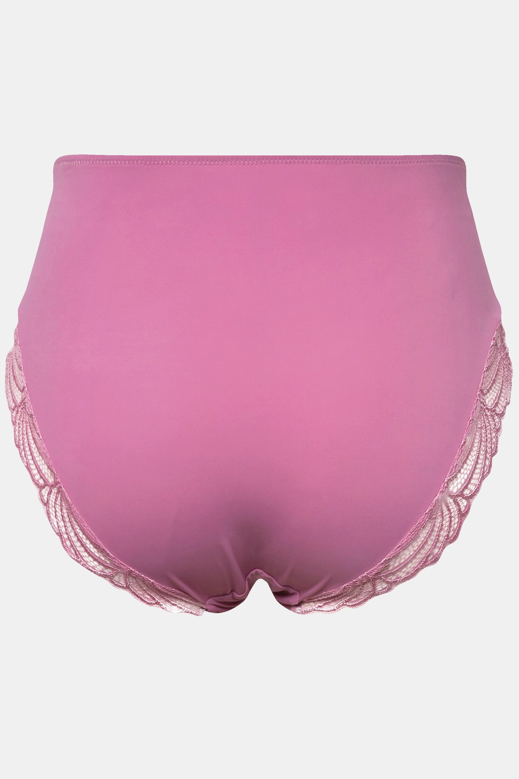 Ulla Popken Midislip seitlich transparente Spitze  