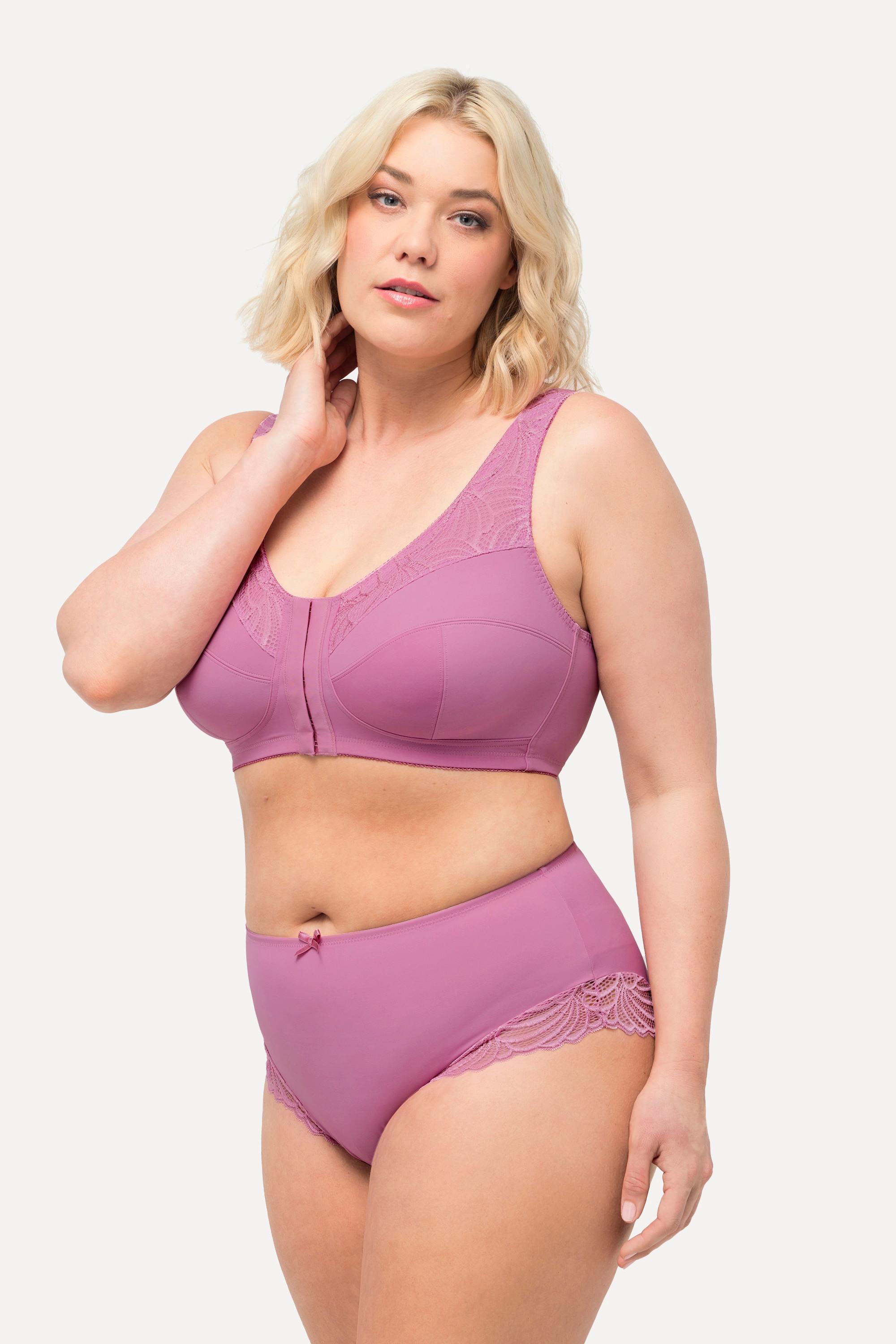 Ulla Popken Midislip seitlich transparente Spitze  