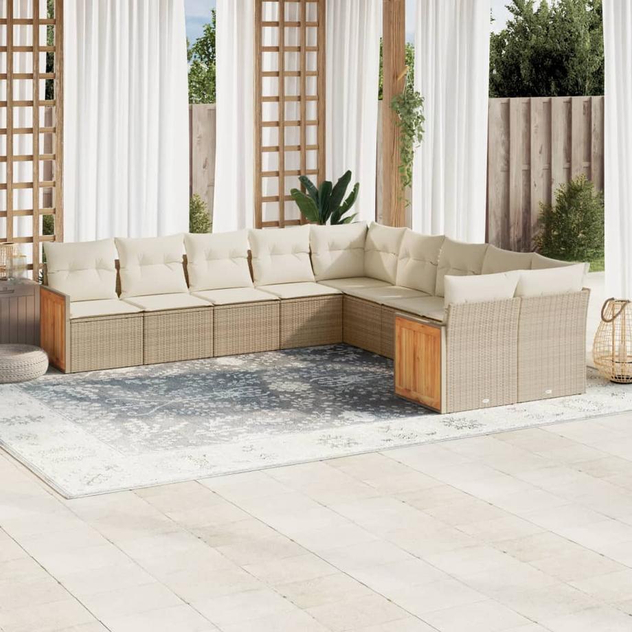 VidaXL Garten sofagarnitur poly-rattan  