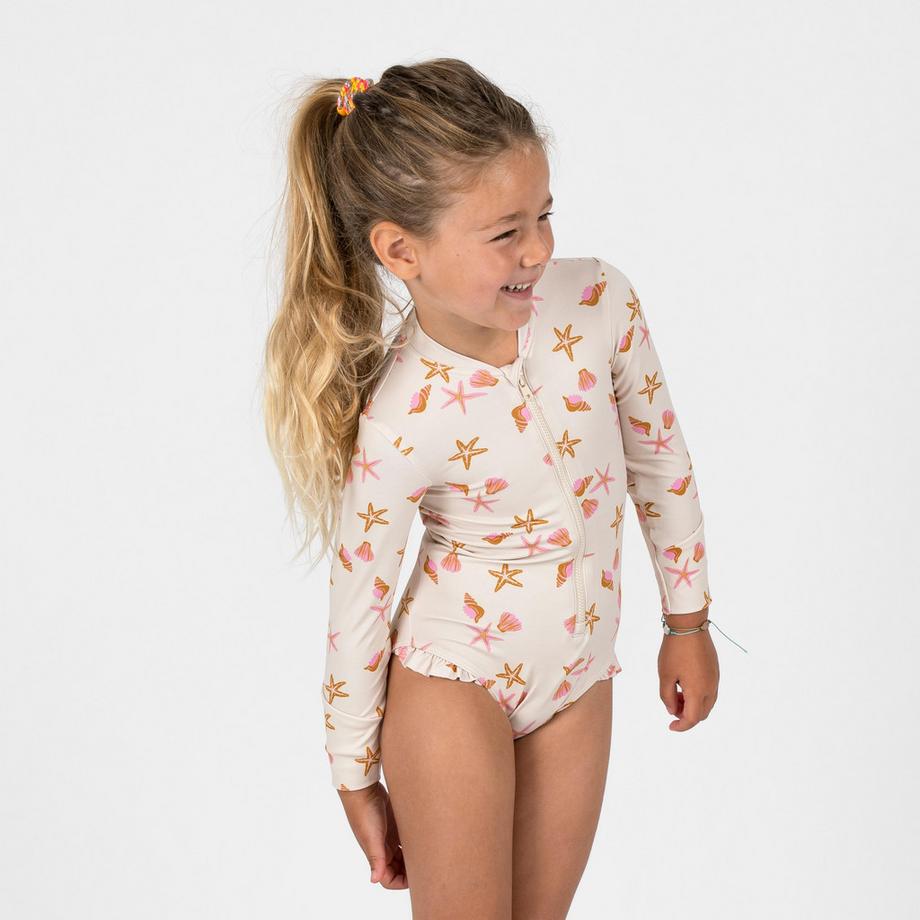 DECATHLON  Costume da bagno neonata/bambina maniche lunghe protezione UV 