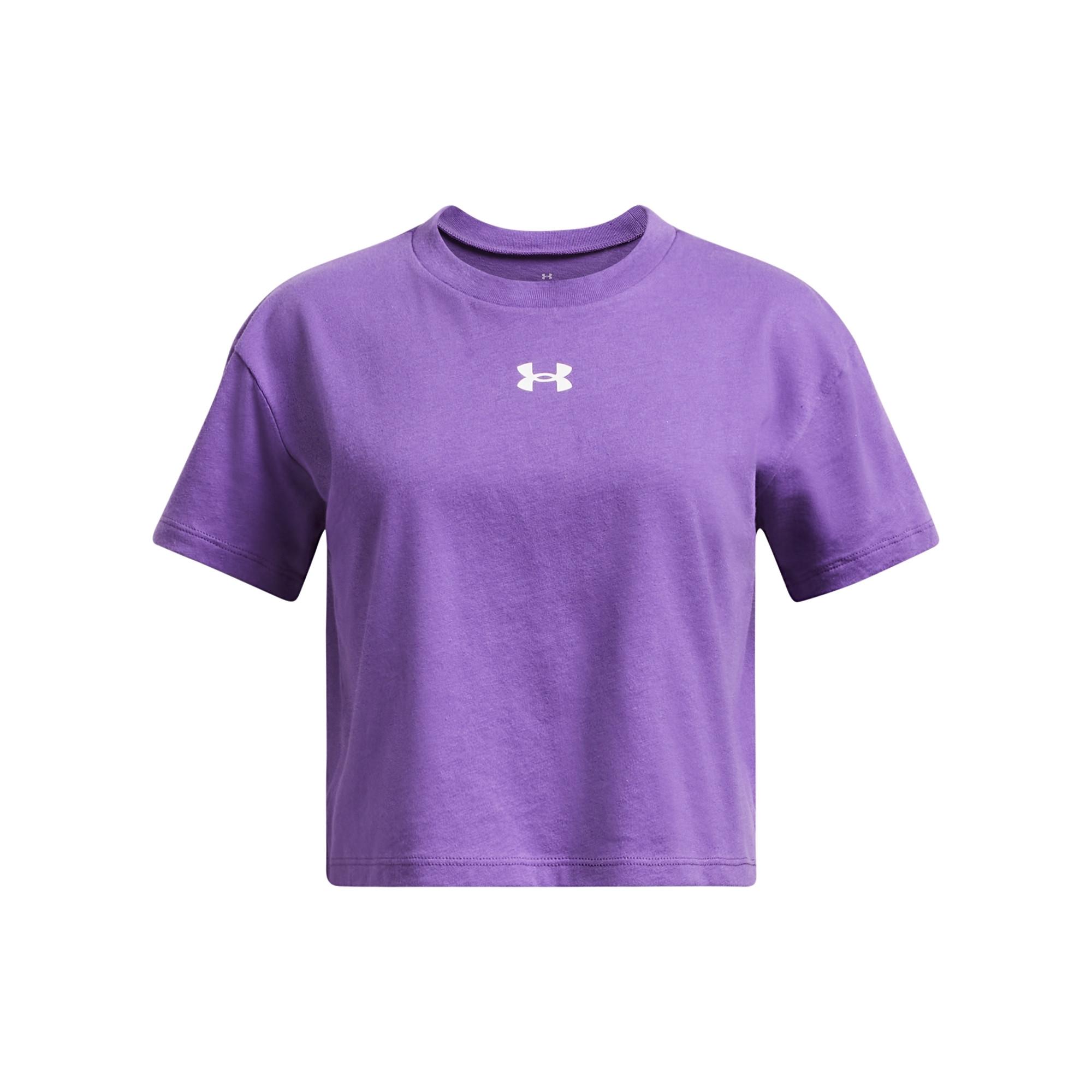 UNDER ARMOUR  maglietta ragazza crop logo 