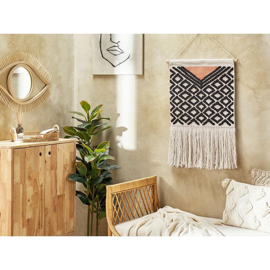 Beliani Suspension murale en tissu en Coton Boho GOJRA  