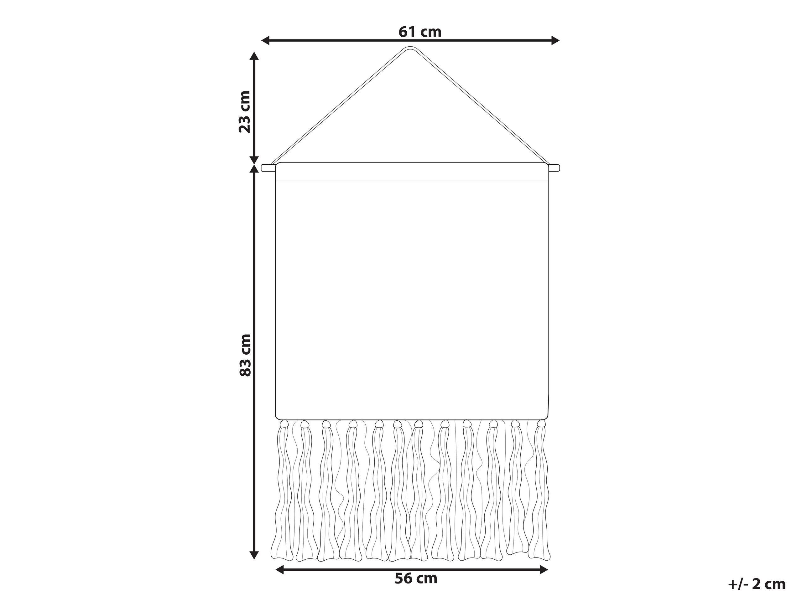 Beliani Wandbehang aus Baumwolle Boho GOJRA  