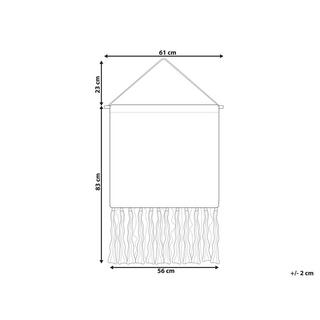 Beliani Wandbehang aus Baumwolle Boho GOJRA  