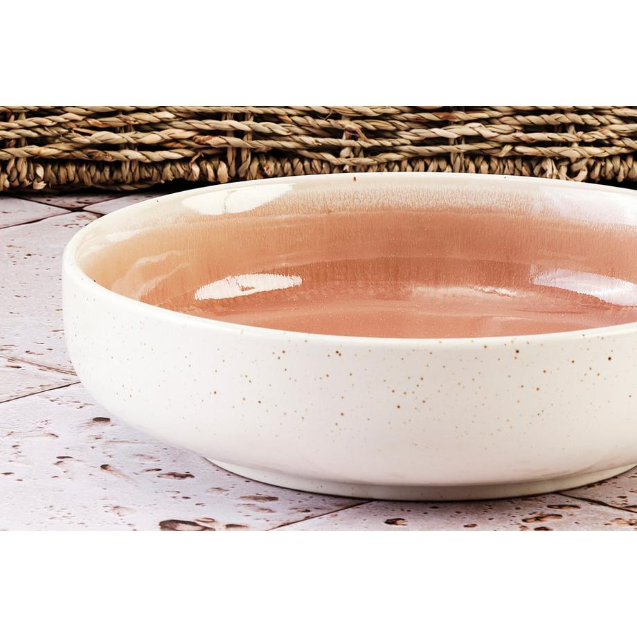 BJÖRN Service de table OXYGENE - 18 pièces - rose poudré  