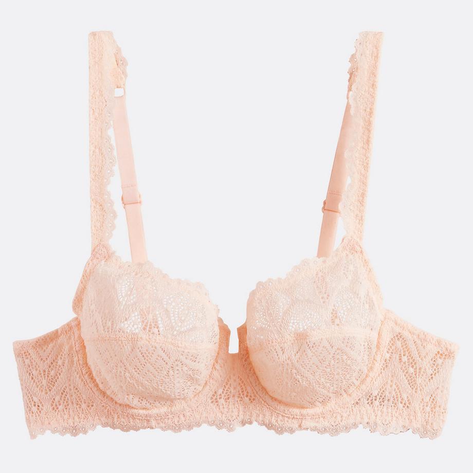 La Redoute Collections Reggiseno a balconcino in pizzo  