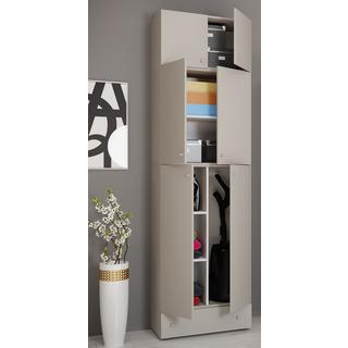 VCM Armoire à balais en bois Aspirateur Armoire de nettoyage Armoire de ménage Tiroir Lona SA  