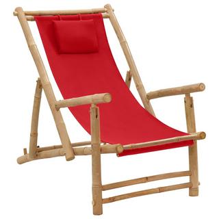 VidaXL Chaise de terrasse bambou  