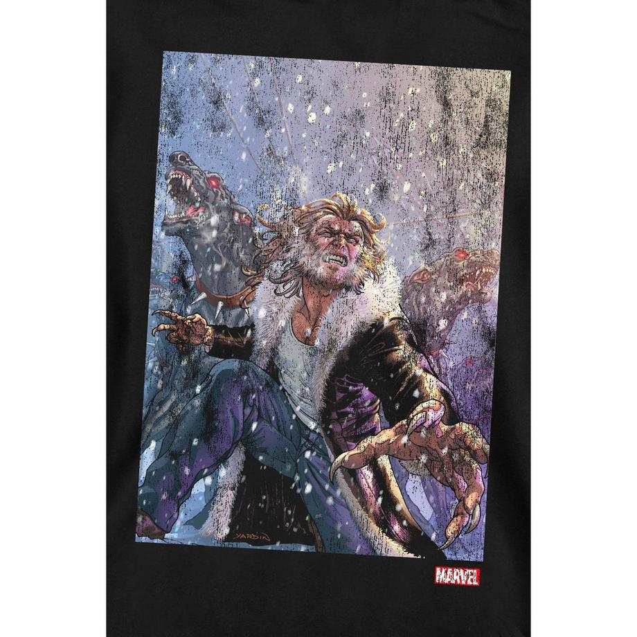 MARVEL Sabretooth Dogs Felpa con Stampa Grafica  