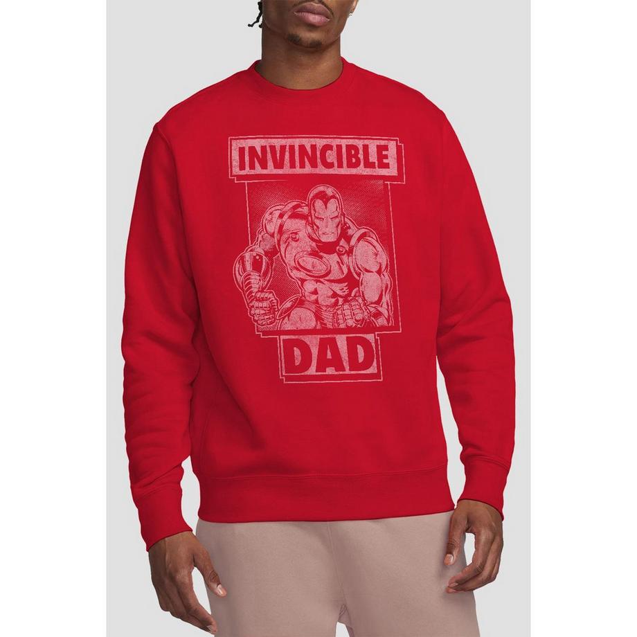 Iron Man Invincible Dad Sweatshirt à Imprimé Graphique  