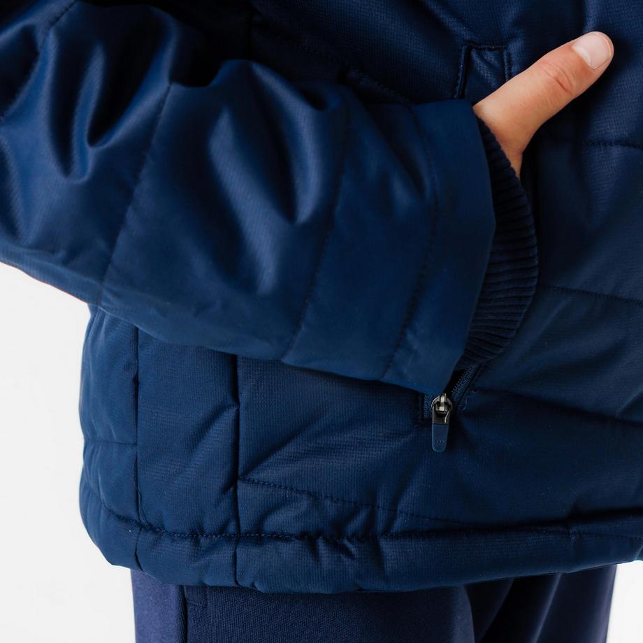 KIPSTA  Giacca allenamento calcio bambino calda poliestere 