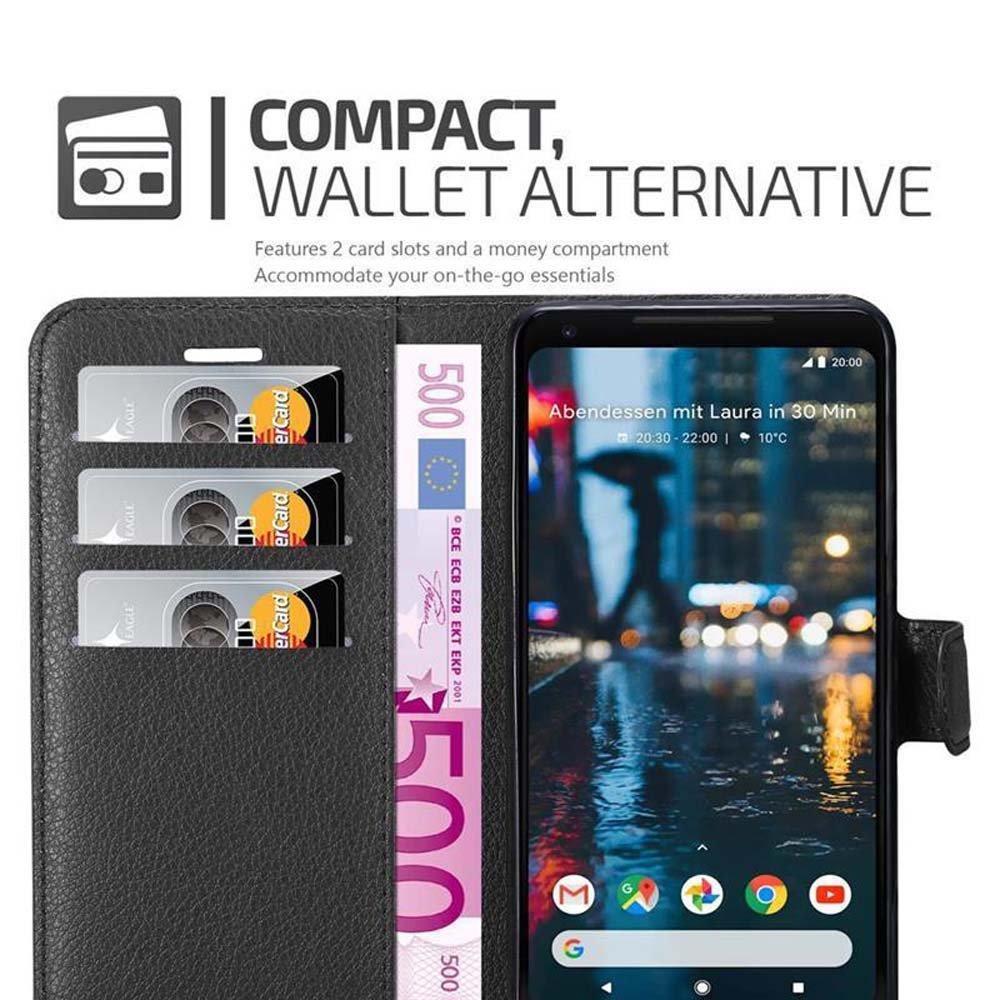 Cadorabo  Housse compatible avec Google PIXEL 2 XL - Coque de protection avec fermeture magnétique, fonction de support et compartiment pour carte 