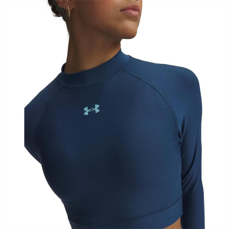 UNDER ARMOUR Kurzes Top, Stehkragen, Heatgear  