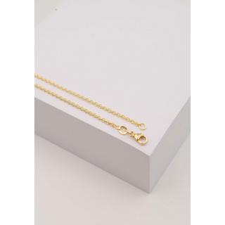 MUAU Schmuck  Collier Rundanker Gelbgold 750, 2mm, 38cm 