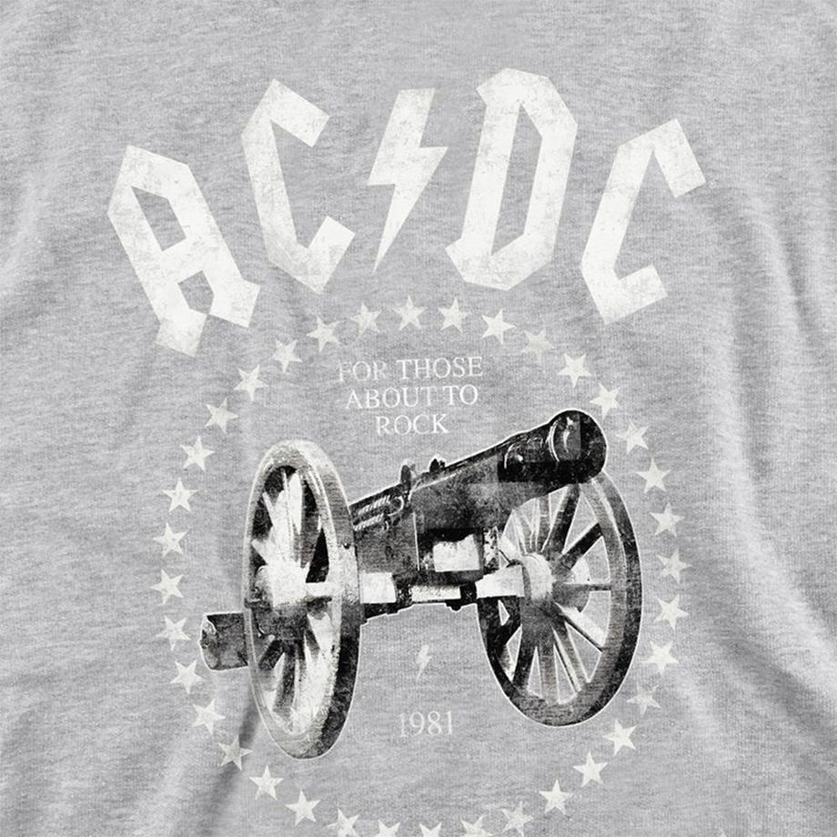 AC/DC  About To Rock Cannon Felpa Con Cappuccio Da Indossare 