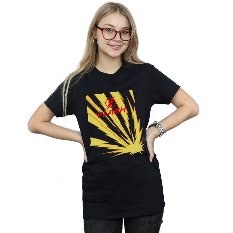 DC COMICS The Flash Burst Boyfriend Fit T-Shirt  