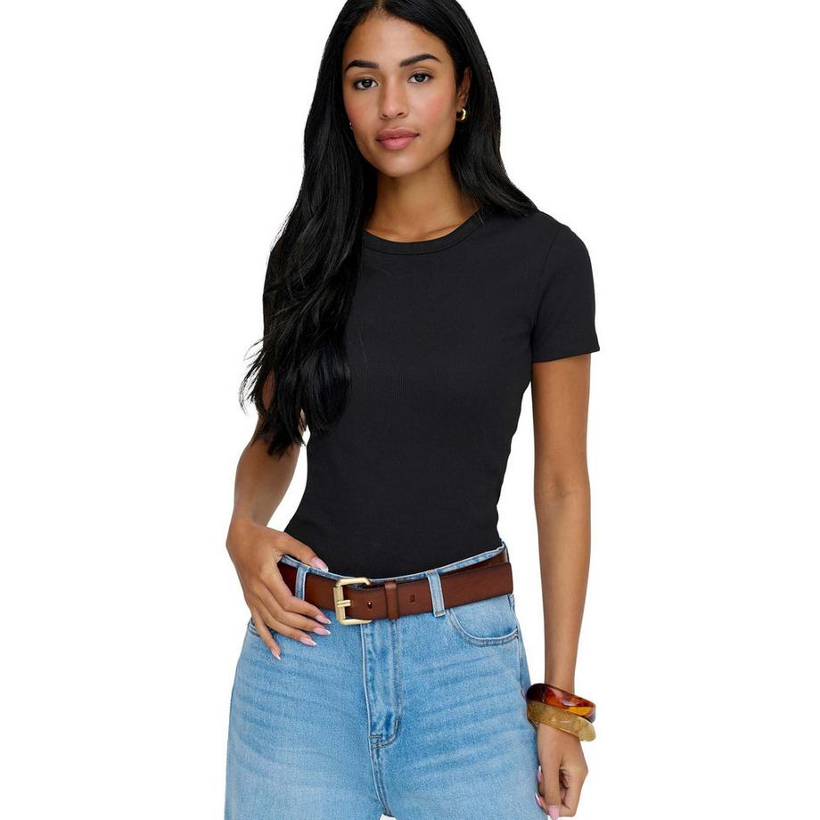 ONLY Maglietta Donne Confezione da 1 Vestibilità confortevole-ONLVAL LIFE O-NECK TOP  