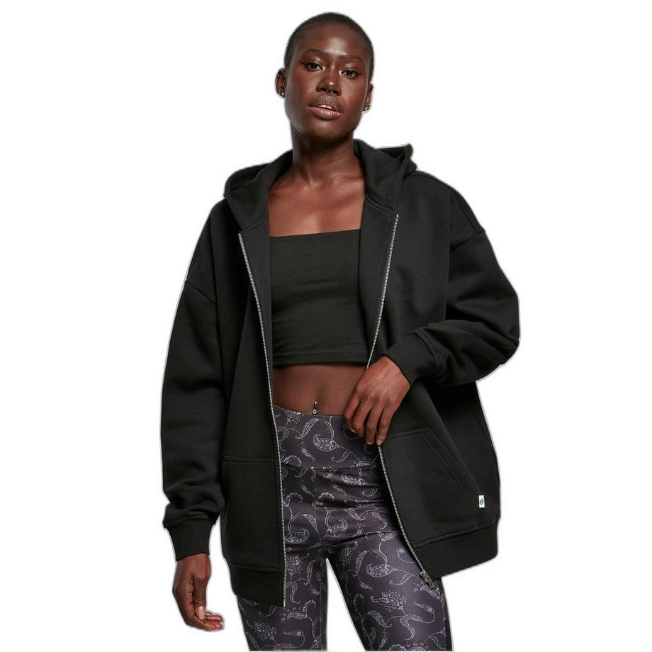 URBAN CLASSICS Sweatshirt à Capuche Zippé Oversize  