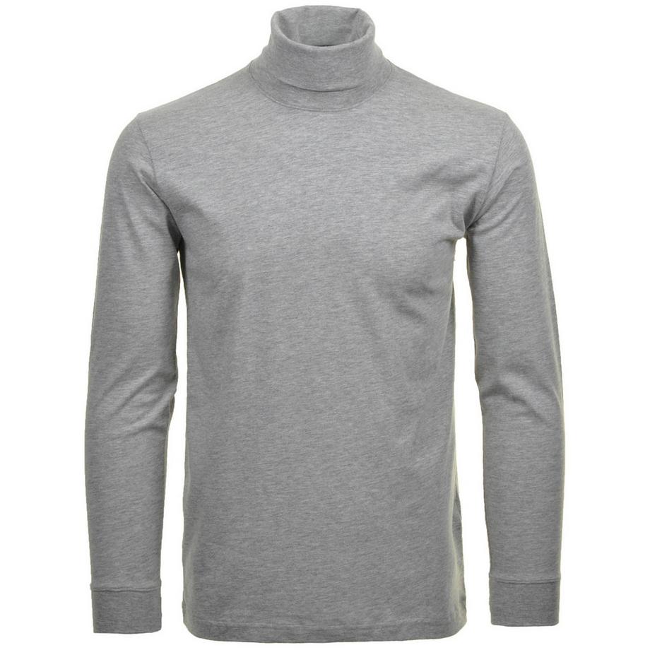 T-shirt à manches longues  Confortable à porter-Langarm Basic Rollkragen Regular Fit