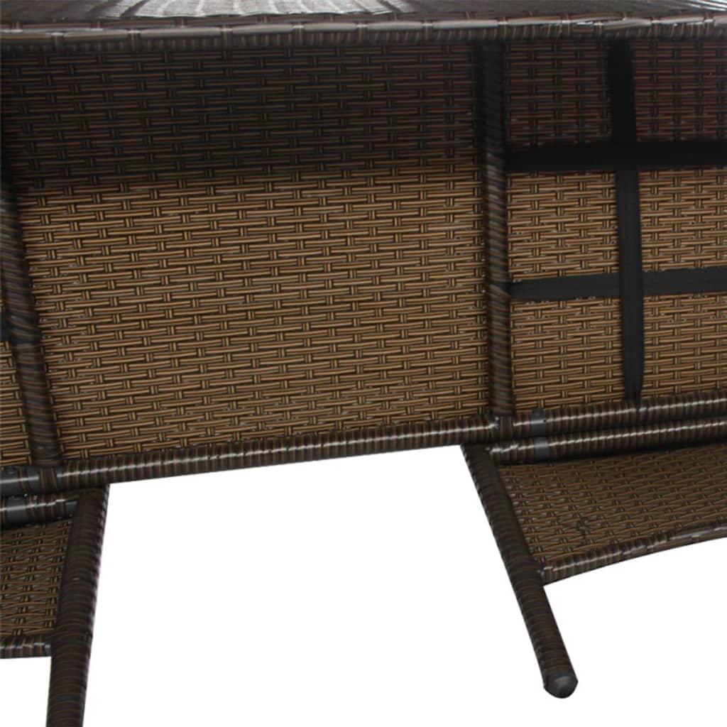 VidaXL Gartenbank poly-rattan  