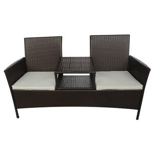 VidaXL Gartenbank poly-rattan  