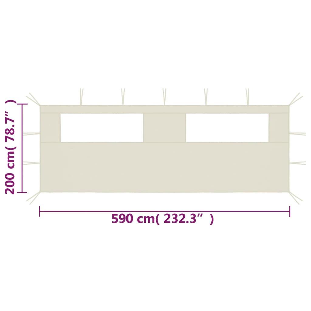 VidaXL Paroi latérale de belvédère tissu  