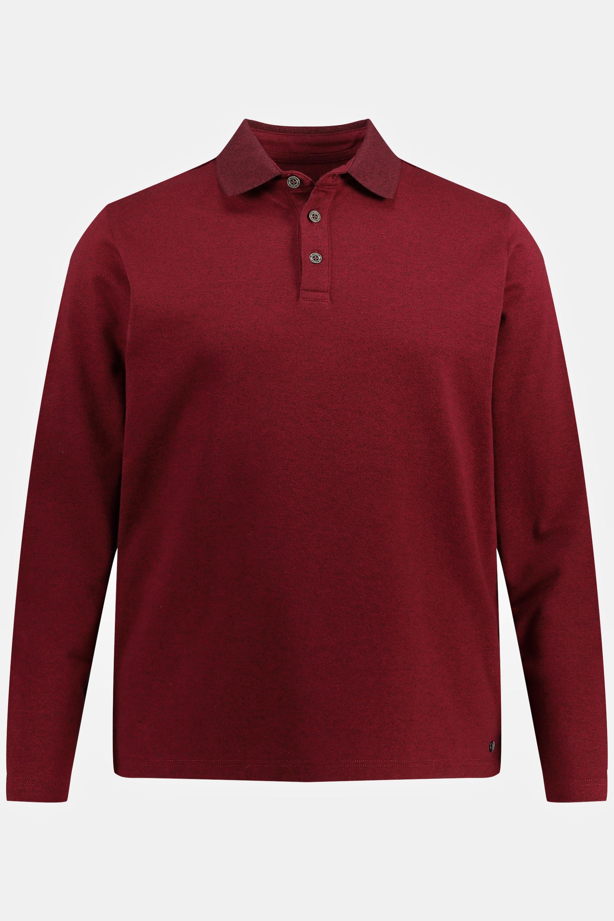 JP1880  Poloshirt, Langarm, Piqué, Polokragen 