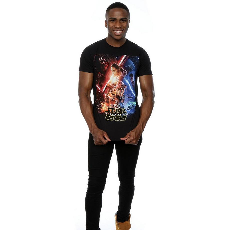 STAR WARS Star Wars The Force Awakens T-Shirt Stampata  