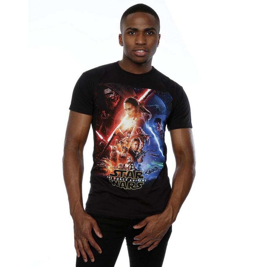 STAR WARS Star Wars The Force Awakens T-Shirt Stampata  