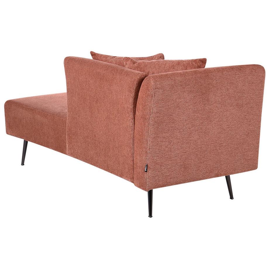 Beliani Chaise longue côté droit en Tissu Moderne RIOM  